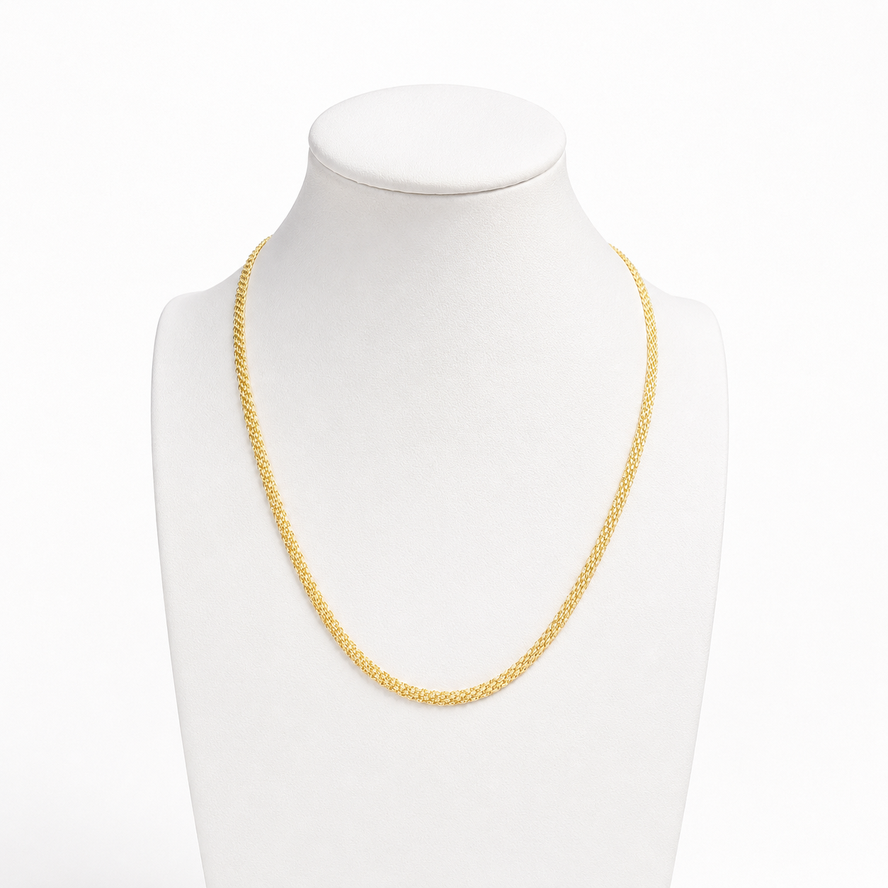 Bismarck Chain/ 4.63g/ 45 cm/ 4mm/ 18K Italian Gold