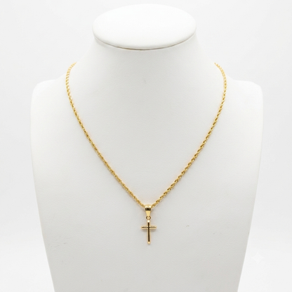 Baby Rope  Chain with Pendant/ 1.8g/ 40cm/ 2mm/ 18K Italian Gold