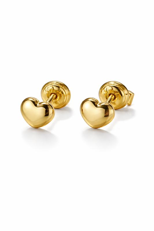 STUD EARRINGS HEART