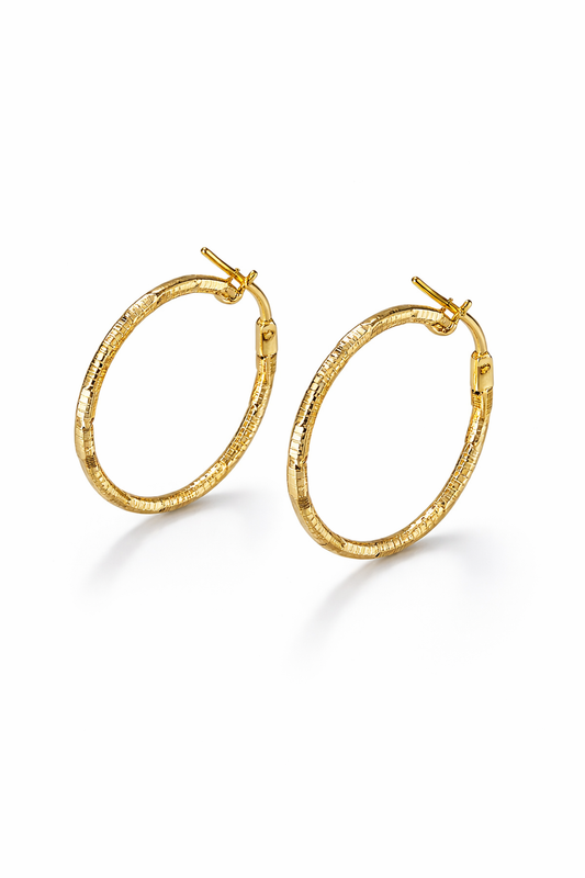 PENDIENTES DE ARO CON DIAMANTES