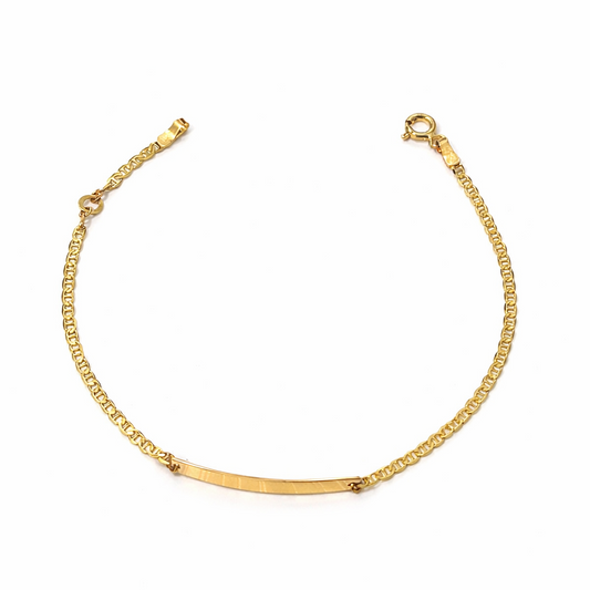 BABY BRACELET PLAIN WITH NAMEPLATE