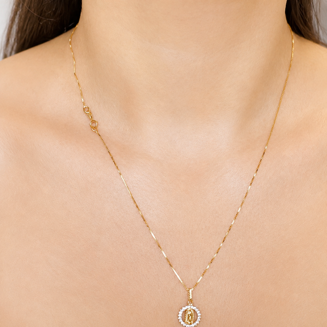 Veneciana Chain With Pendant / 2.6/ 50cm/ 1.2mm/ 18K Italian Gold
