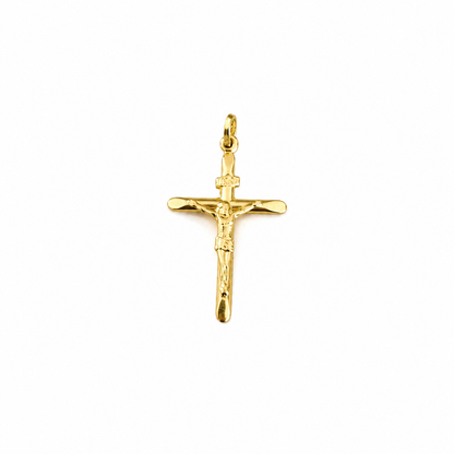 Cross Pendant / 1.15 gr /3cm / 18K Italian Gold