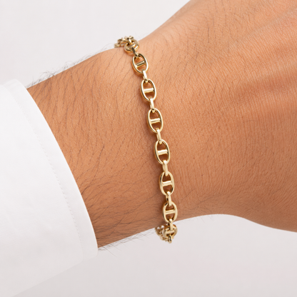 Bracelet Mariner/ 2.97g/ 18cm/ 4mm/ 18K Italian Gold