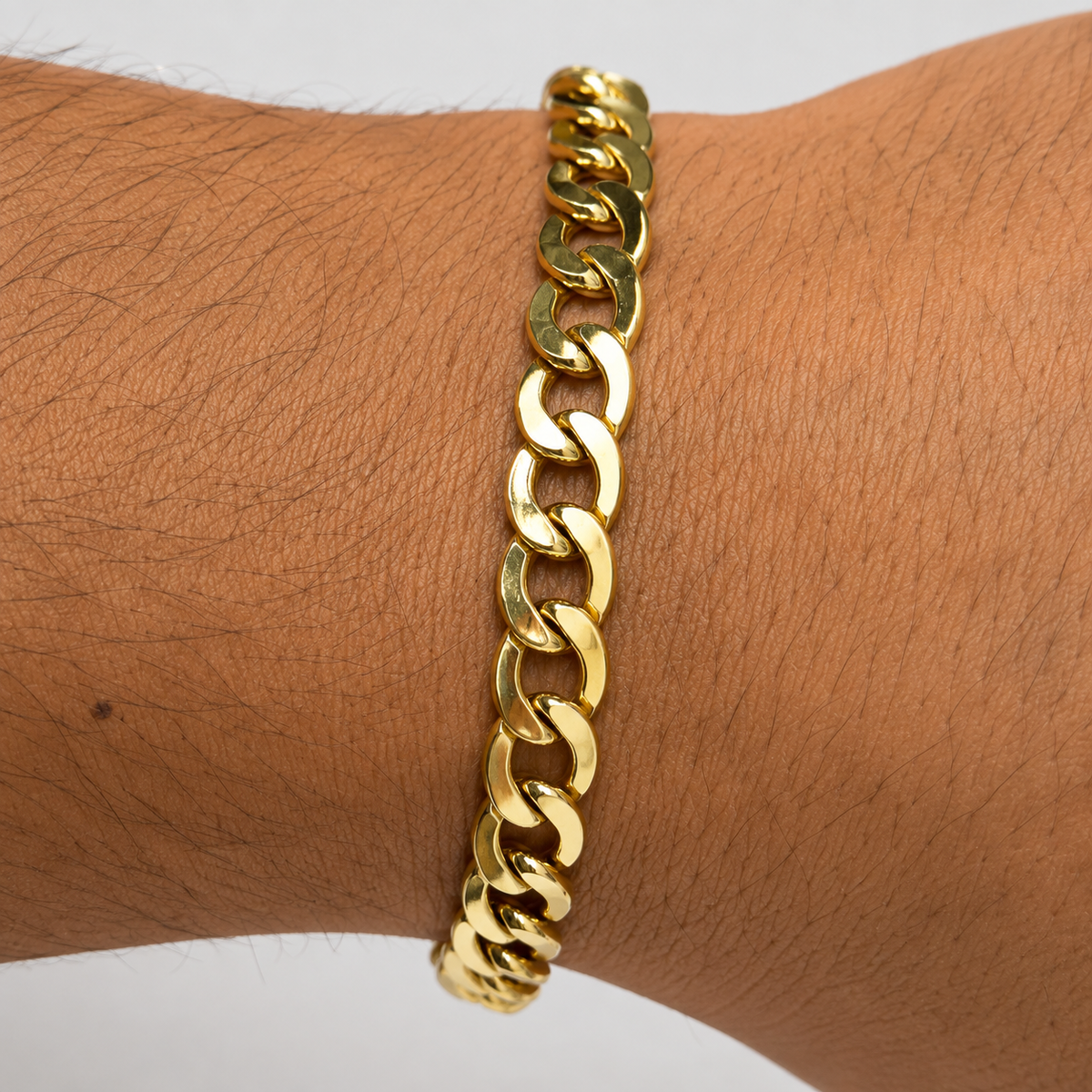 Cubana Bracelet / 5 gr / 20.5 cm / 6 mm / 18K Italian Gold