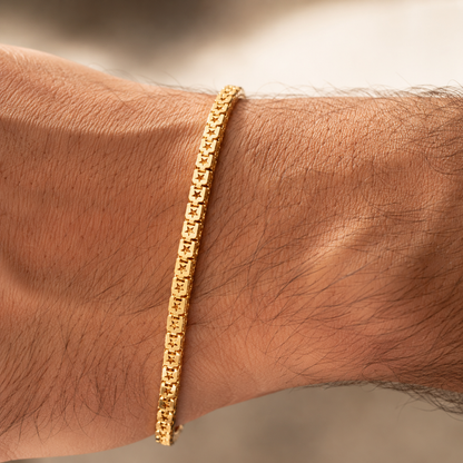 Special Bracelet/ 4.9g/ 21cm/ 4mm/ 18K Italian Gold