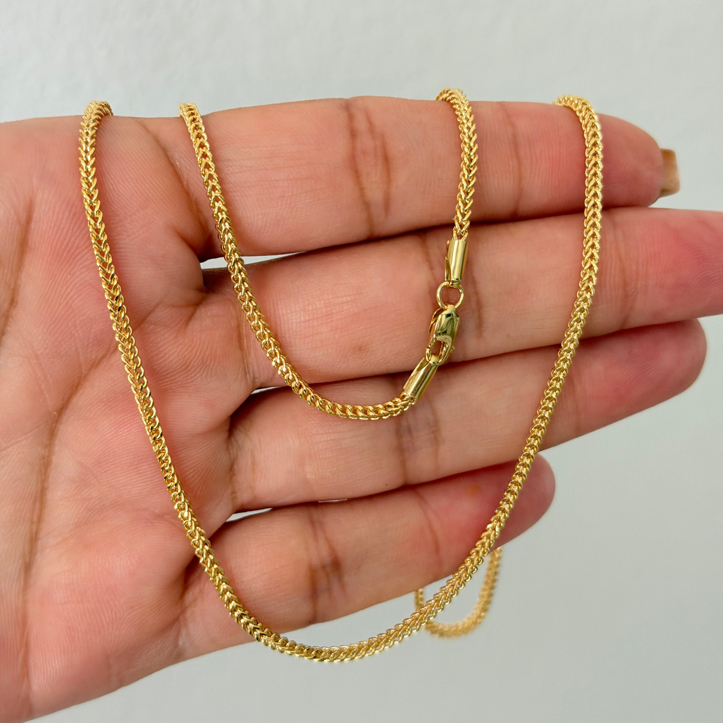 Franco Chain 6.6g/ 60cm/ 2.2mm/ 18K Italian Gold
