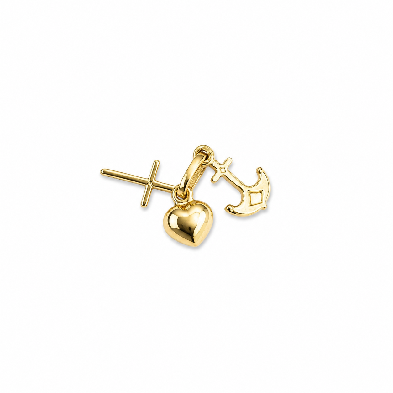 Tres Gracias  / 0.85g / 2 cm / 18K Italian Gold