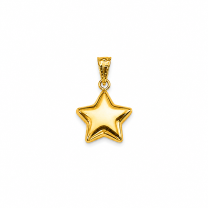 Star Pendant / 0.6 cgr / 2cm / 18K Gold