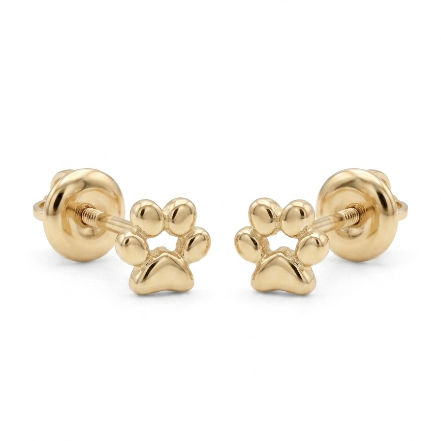 PENDIENTES DE HUELLAS DE PATAS
