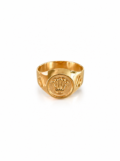 Anillo Rolex / 2.6 gr / Talla 9 1/2 / 5 mm / Oro 18K