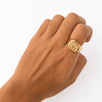 Rolex Crown Ring / 3.1 gr / Size 12 / 5 mm / 18K Gold