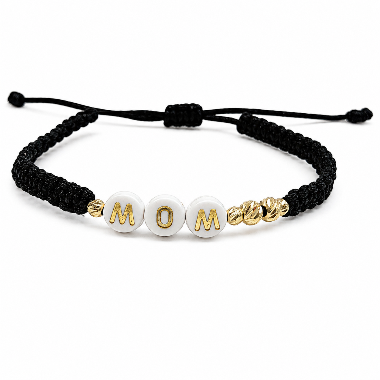 BRACELET WITH GOLD BEADS MOM