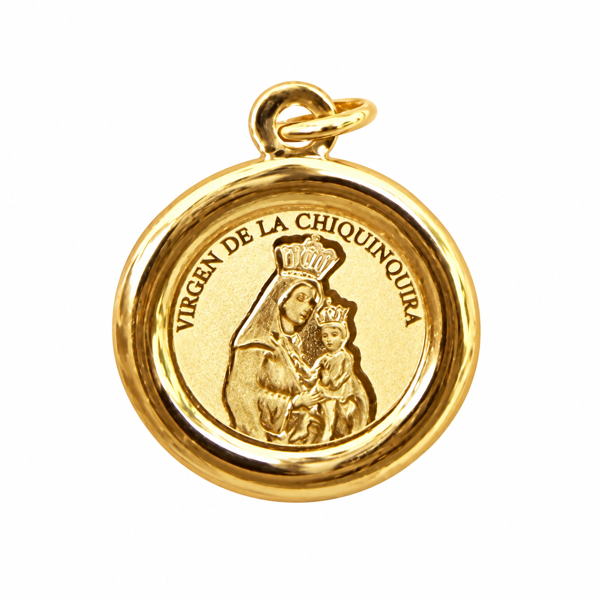 Our Lady of Chiquinquirá Pendant
/ 1.25gr / 2.5cm / 18K Italian Gold