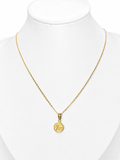 CADENA PLANA CON COLGANTE