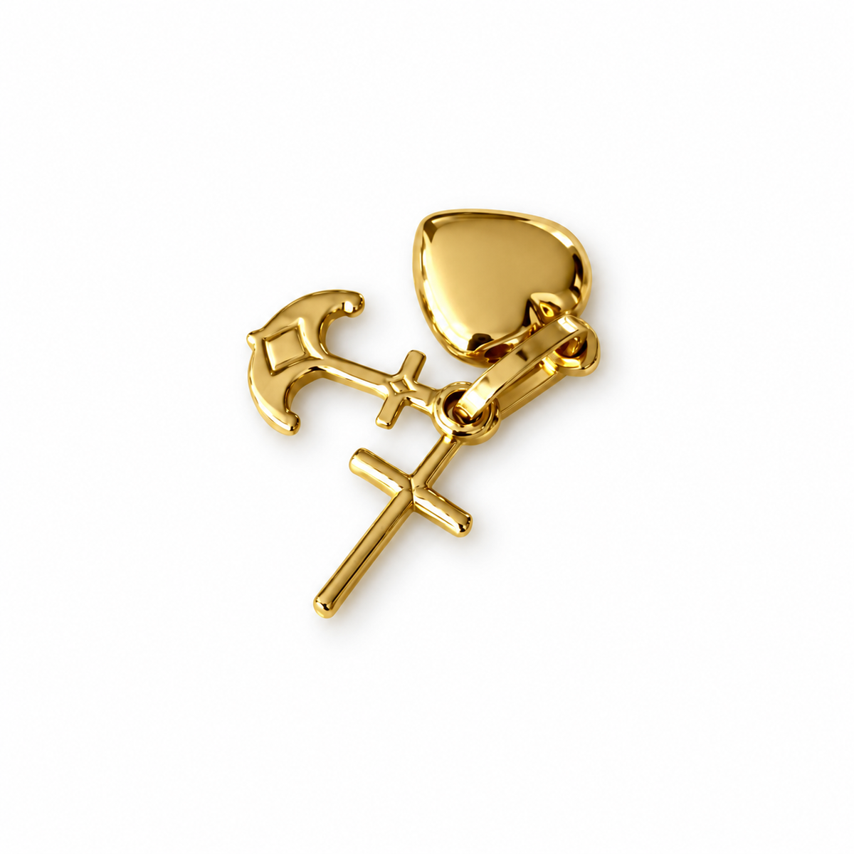 Tres Gracias / 1.08 gr / 1.5 cm / 18K Italian Gold