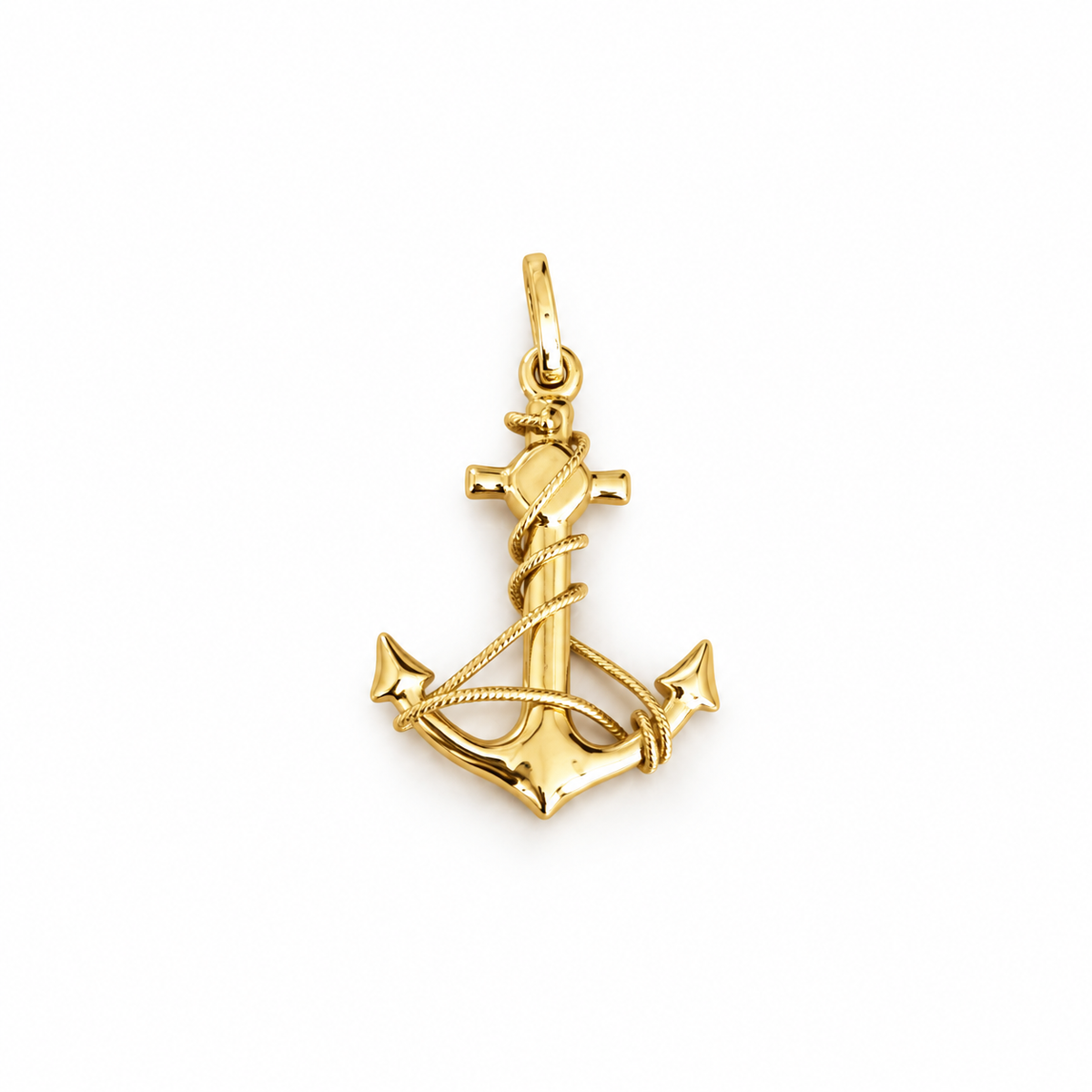 Anchor Pendant / 1.72gr / 3cm / 18K Italian Gold