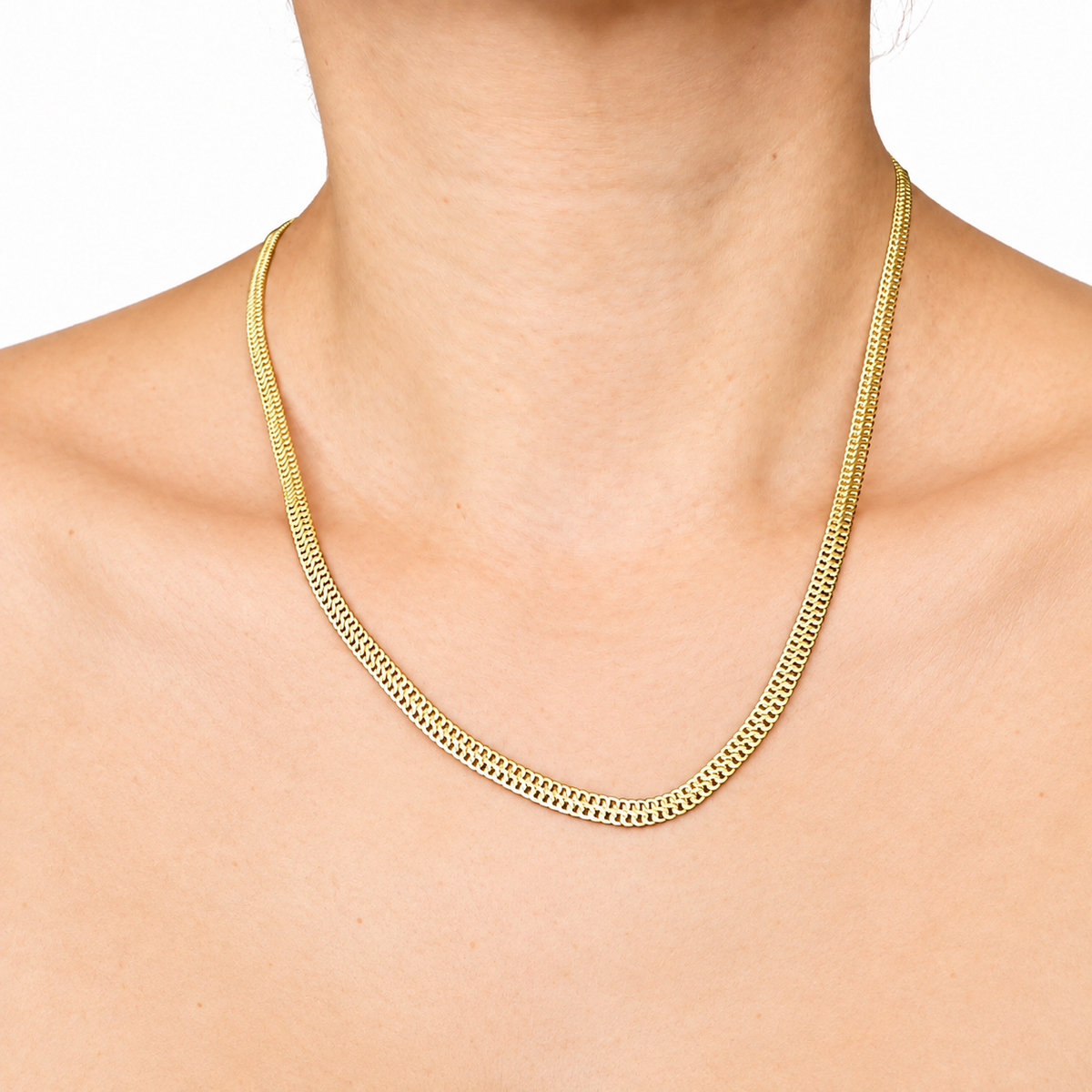 Cadena Sedusa 4.44 / gr / 50 cm / 4 mm / Oro italiano de 18K