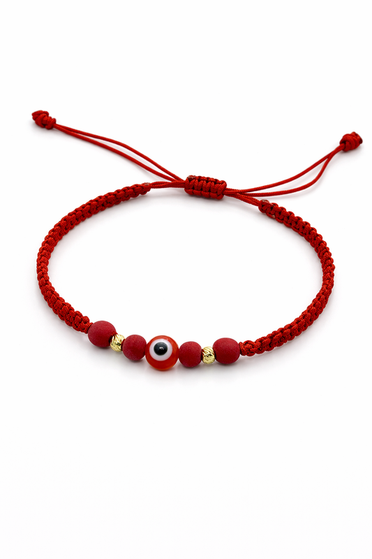 Bracelet with gold beads