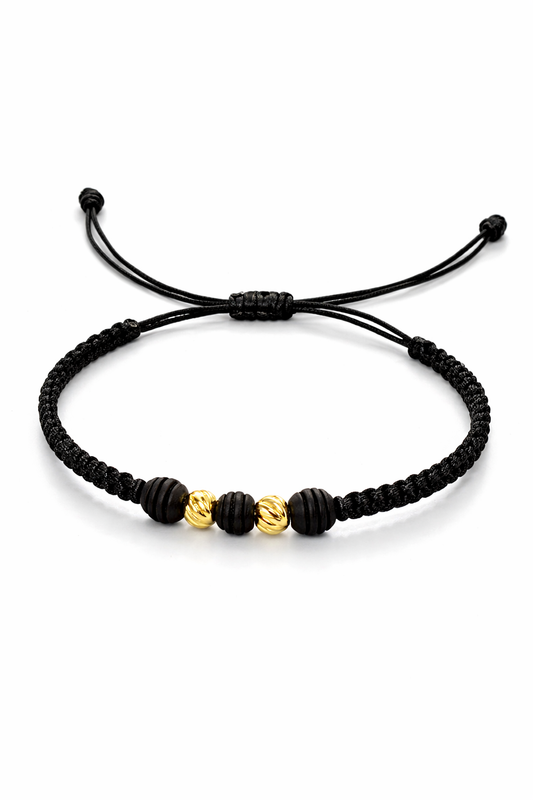 BRACELET WITH GOLD BEADS
