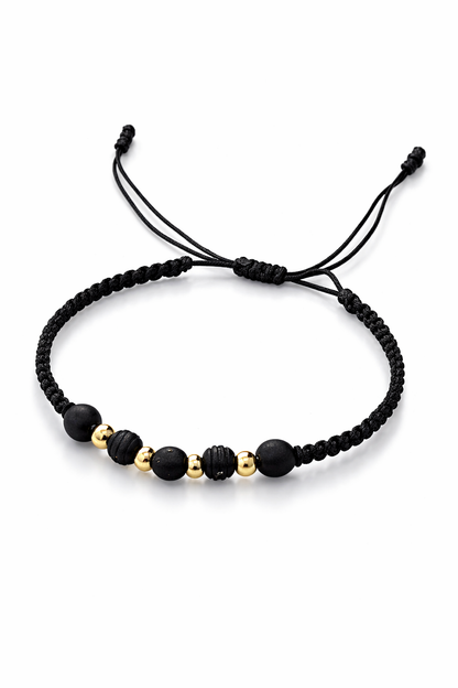 BRACELET WITH GOLD BEADS