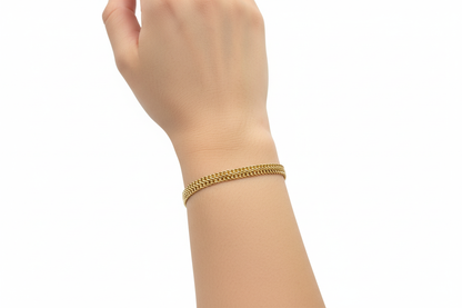 DOUBLE CUBANA BRACELET