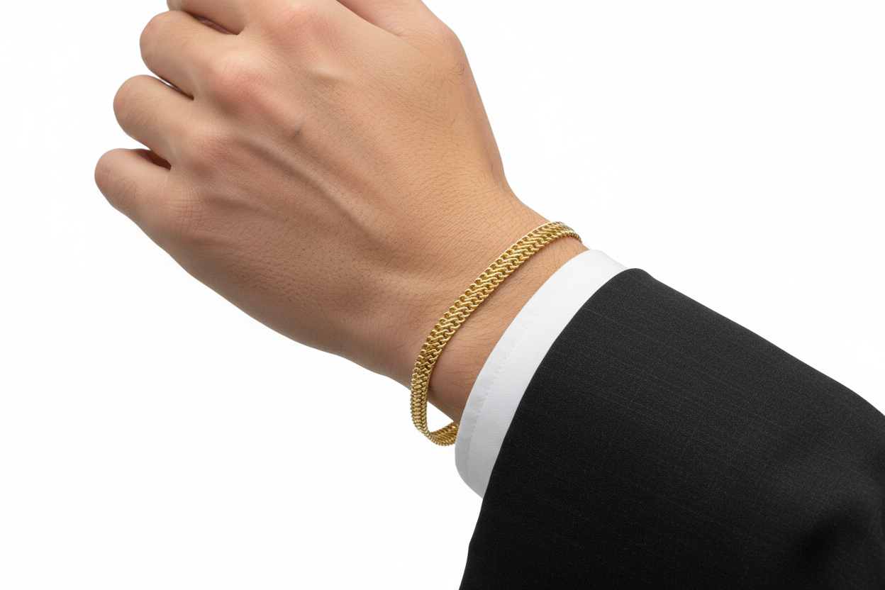 DOUBLE CUBANA BRACELET