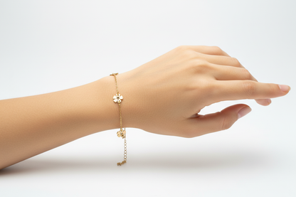 PULSERA DE TRES TRÉBOLES