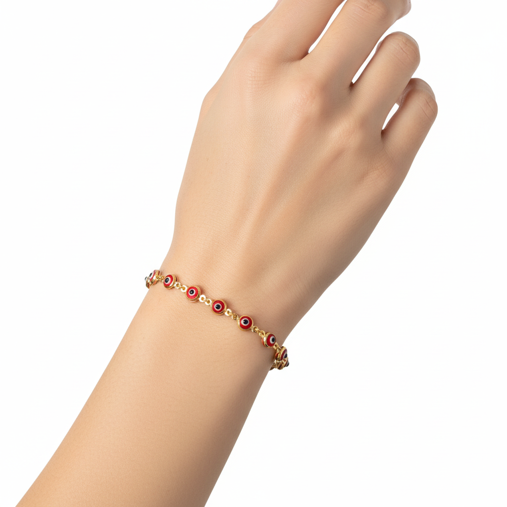 PULSERA DE OJO MALVADO ROJO