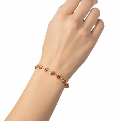 PULSERA DE OJO MALVADO ROJO