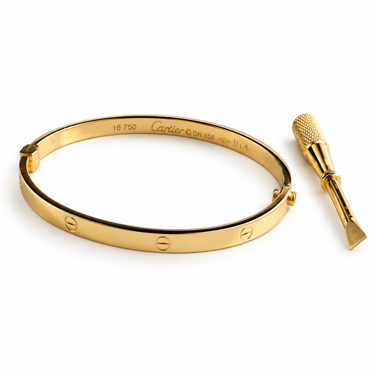 Love Bracelet / 5.17 gr / 18 cm / 5 mm / 18K Gold