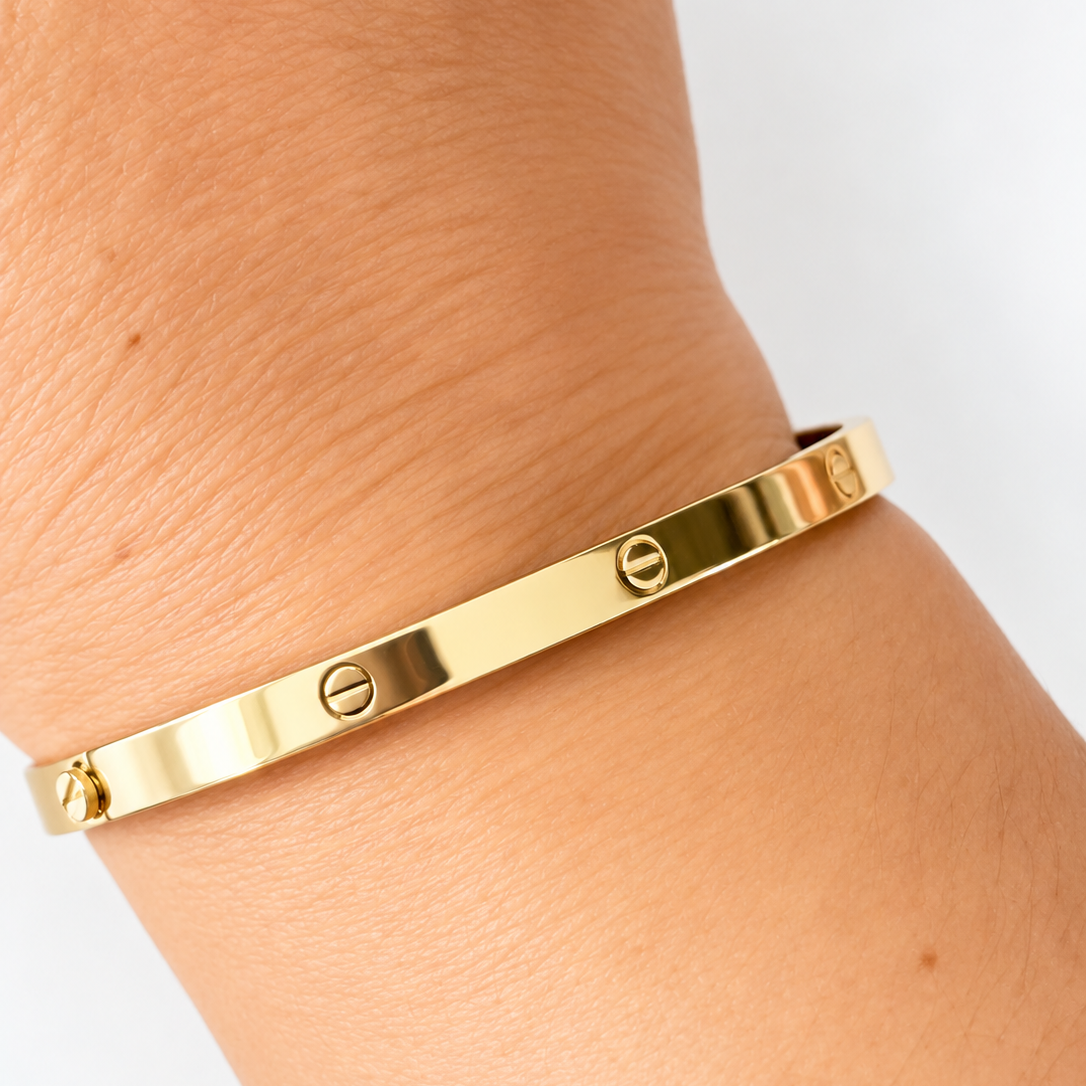Love Bracelet / 5.17 gr / 18 cm / 5 mm / 18K Gold
