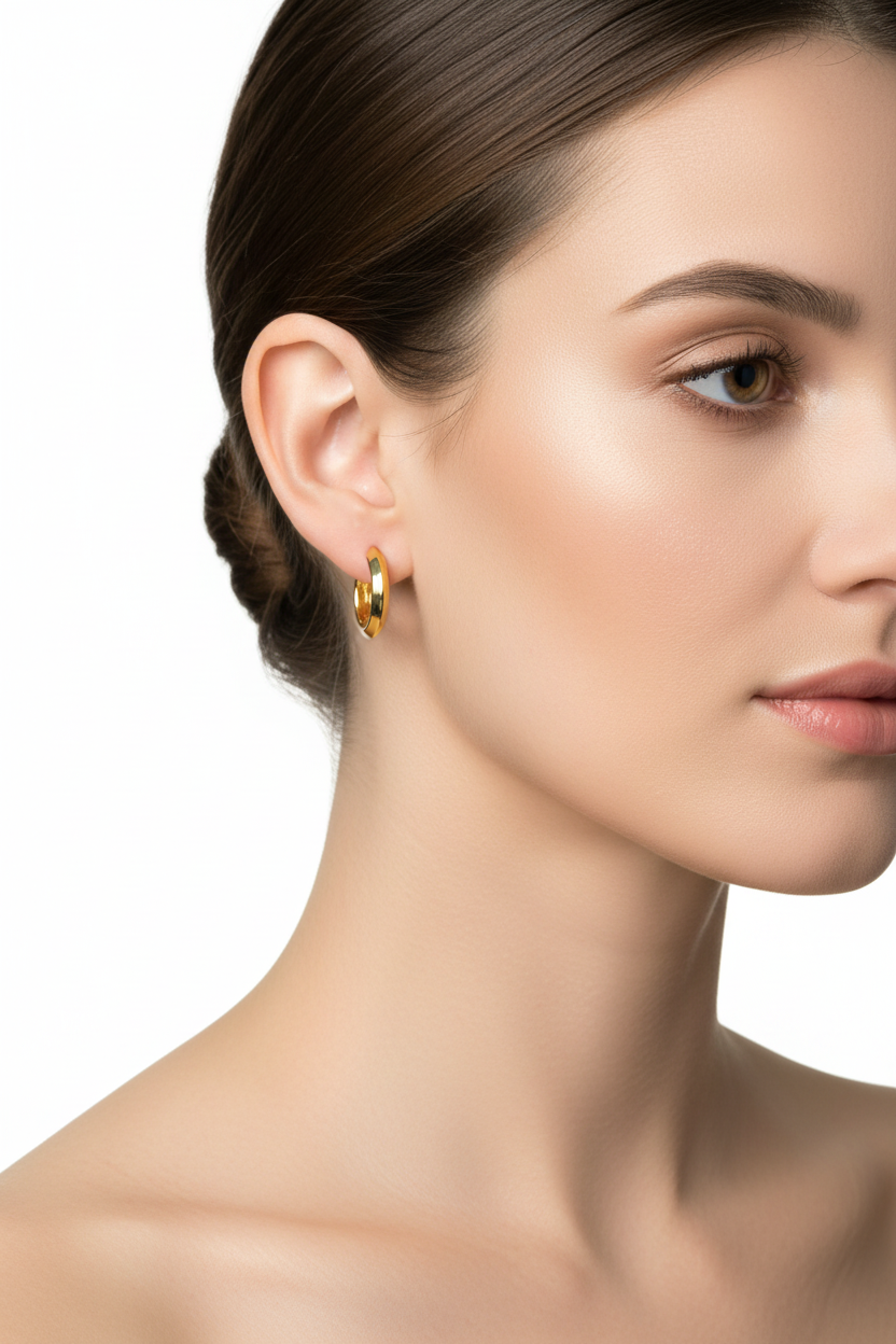 PLAIN  HOOP EARRINGS