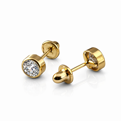 PENDIENTES DE PIEDRA CENTRAL