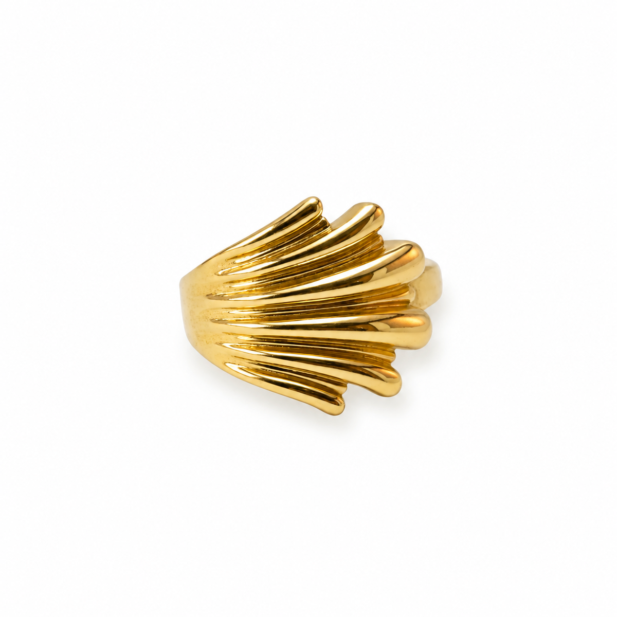 Monica Ring / 3.12 gr / Size 5 / 9 mm / 18K Italian Gold