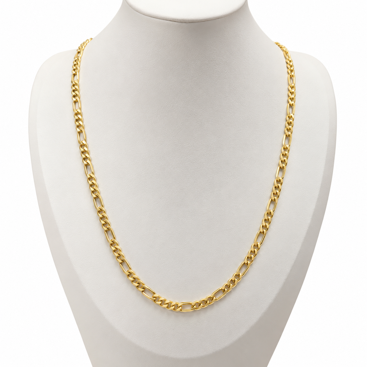 Figaro Chain / 6.18 gr / 60 cm / 4.8 mm / 18K Italian Gold
