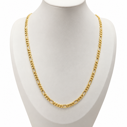 Figaro Chain / 6.18 gr / 60 cm / 4.8 mm / 18K Italian Gold