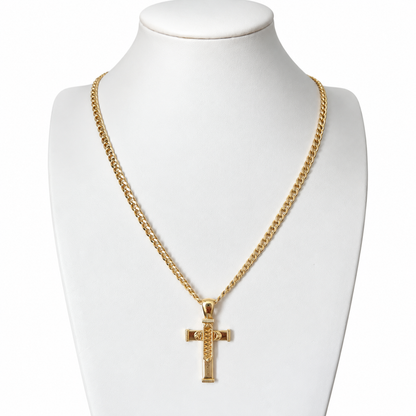 Cubana Chain 10.82 gr / 60 cm / 4 mm / 18K Italian Gold