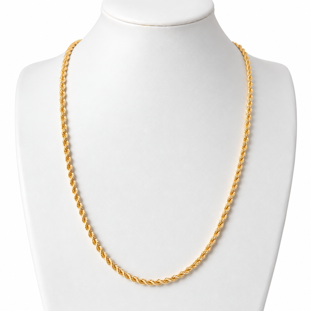 Rope Chain / 5.2 gr / 60 cm / 3.3 mm / 18K Italian Gold