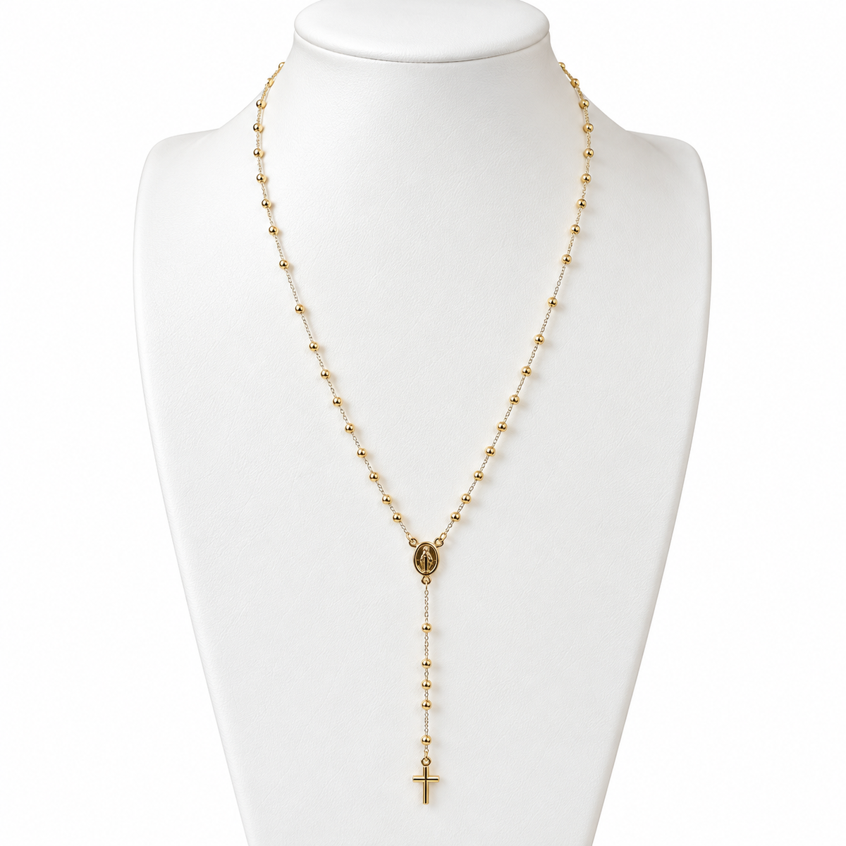 Rosary / 3.26 gr / 50 cm / 2 mm / 18K Italian Gold