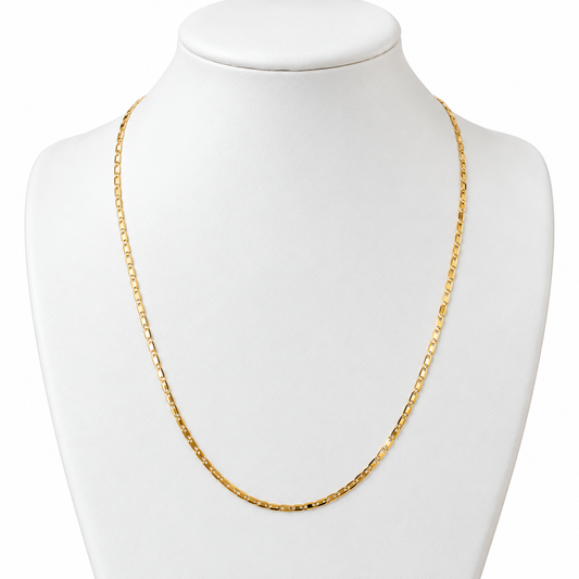 Flat Chain / 2.2 gr / 45 cm / 2 mm / 18K Italian Gold