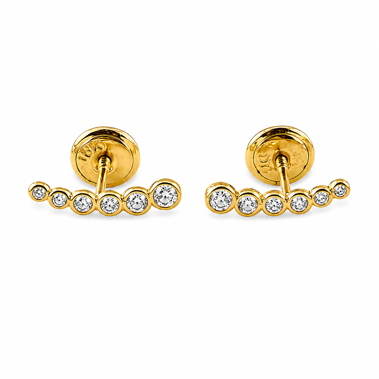 BOW EARRINGS WITH ZIRCON