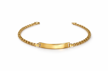 PULSERA CON PLACA DE NOMBRE