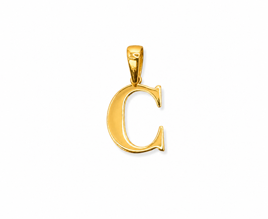 LETTER C PENDANT