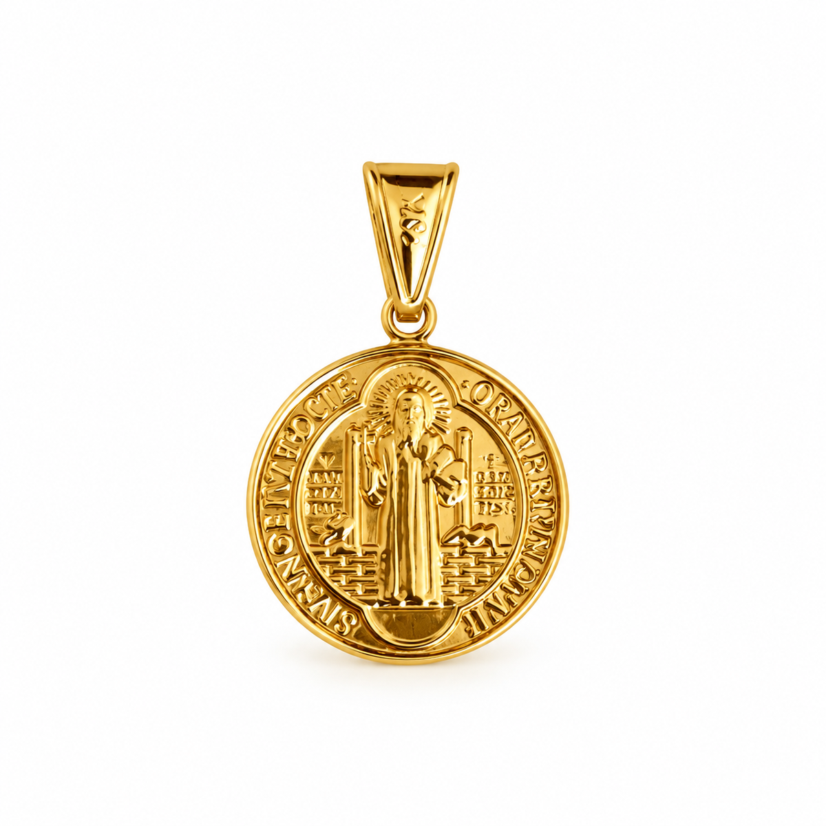 Large San Benito Pendant / 2.7 gr / 3 cm / 18K Gold