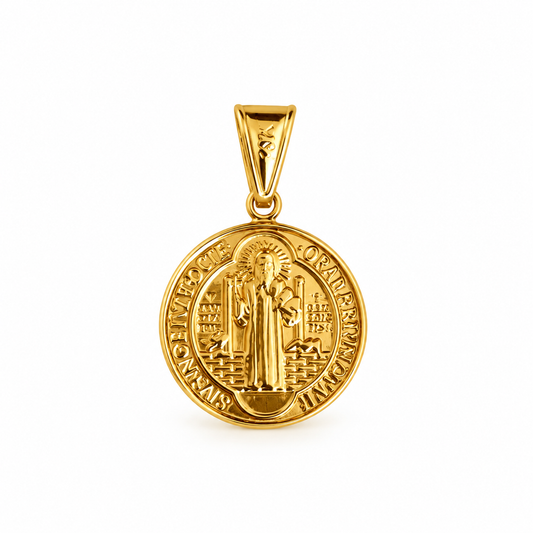 Large San Benito Pendant / 2.7 gr / 3 cm / 18K Gold