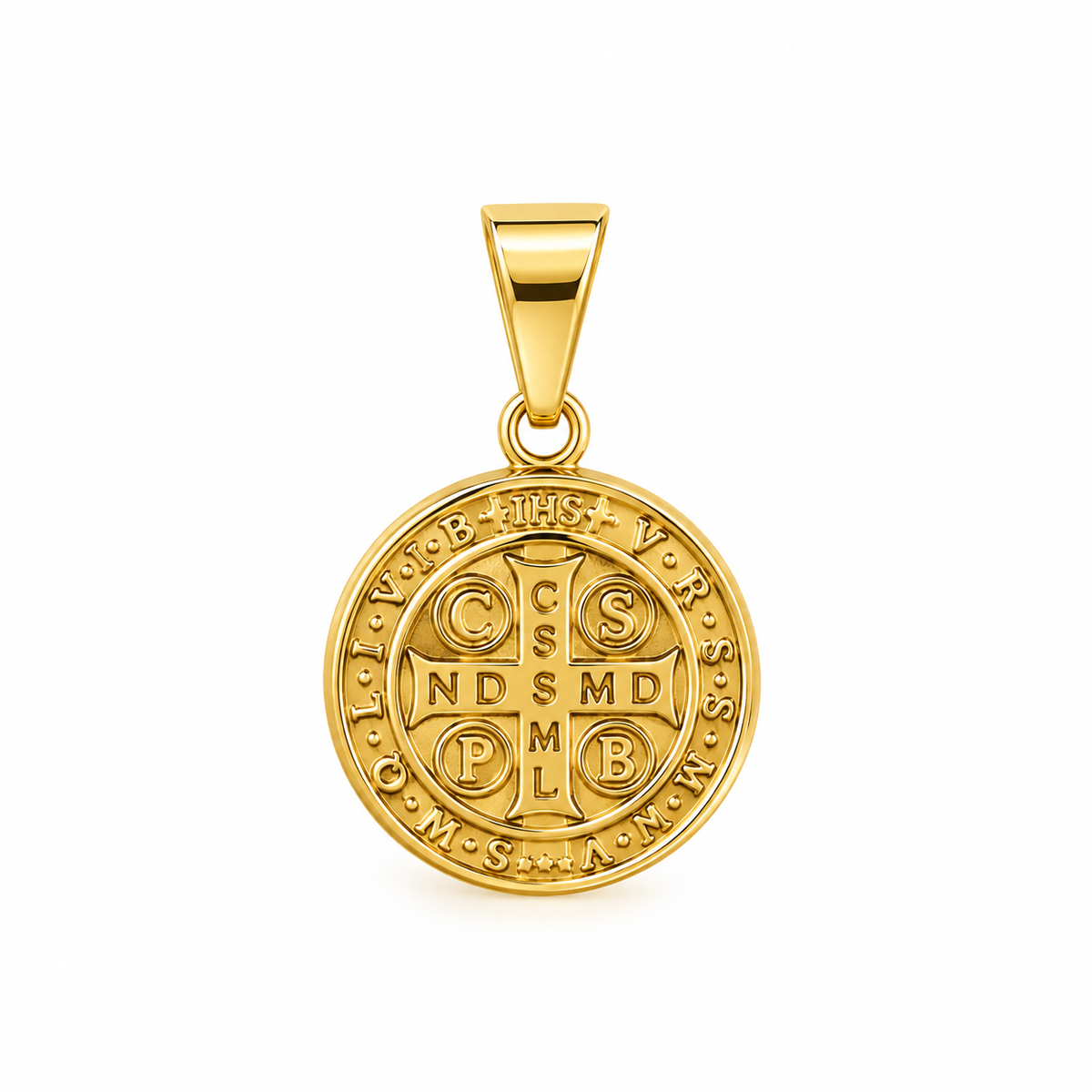 Large San Benito Pendant / 2.7 gr / 3 cm / 18K Gold