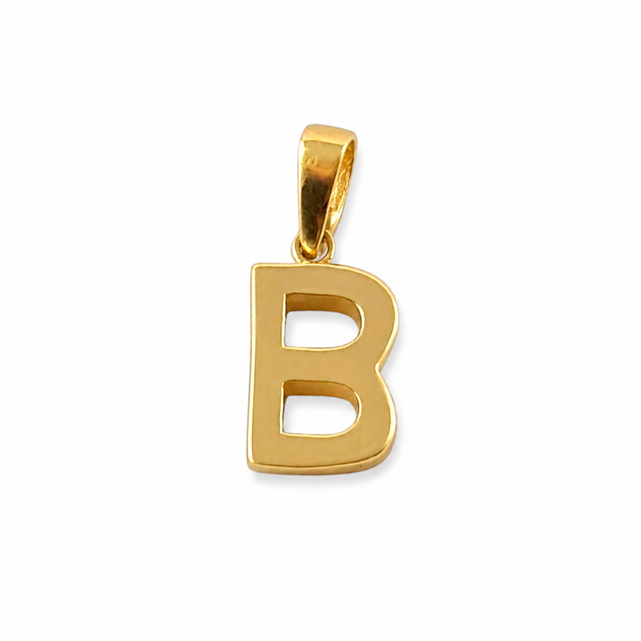 LETTER B PENDANT/ 1.16 gr / 1.6 cm / 18K ITALIAN GOLD