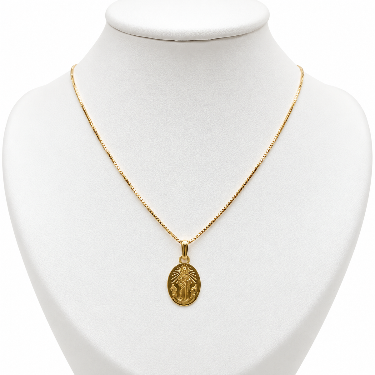 Cadena Veneciana Con Dije / 1.8 gr / 40 cm / 1.2 mm / Oro Italiano de 18K