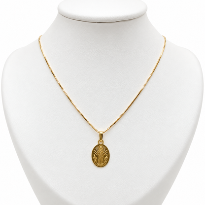 Cadena Veneciana Con Dije / 1.8 gr / 40 cm / 1.2 mm / Oro Italiano de 18K